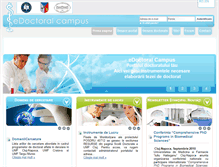 Tablet Screenshot of edoctoral-campus.umfcluj.ro